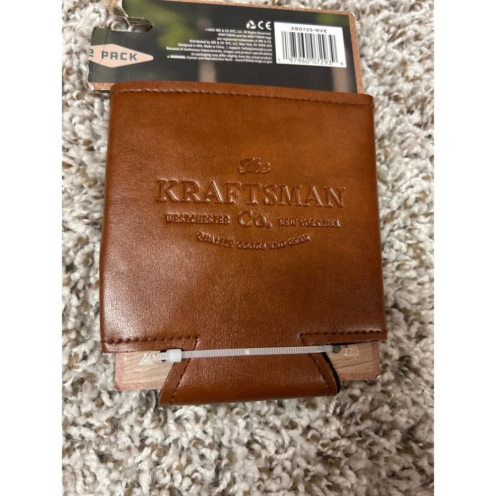 The Kraftsman Westchester Co Can Cooler 2 Pack Golden Retriever Faux Leather